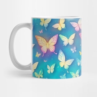 Luminous starry butterfly pattern Mug